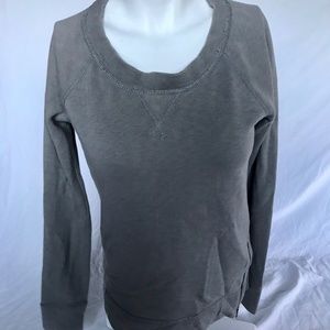 J. Crew Sweatshirt with Side Zipper Gray